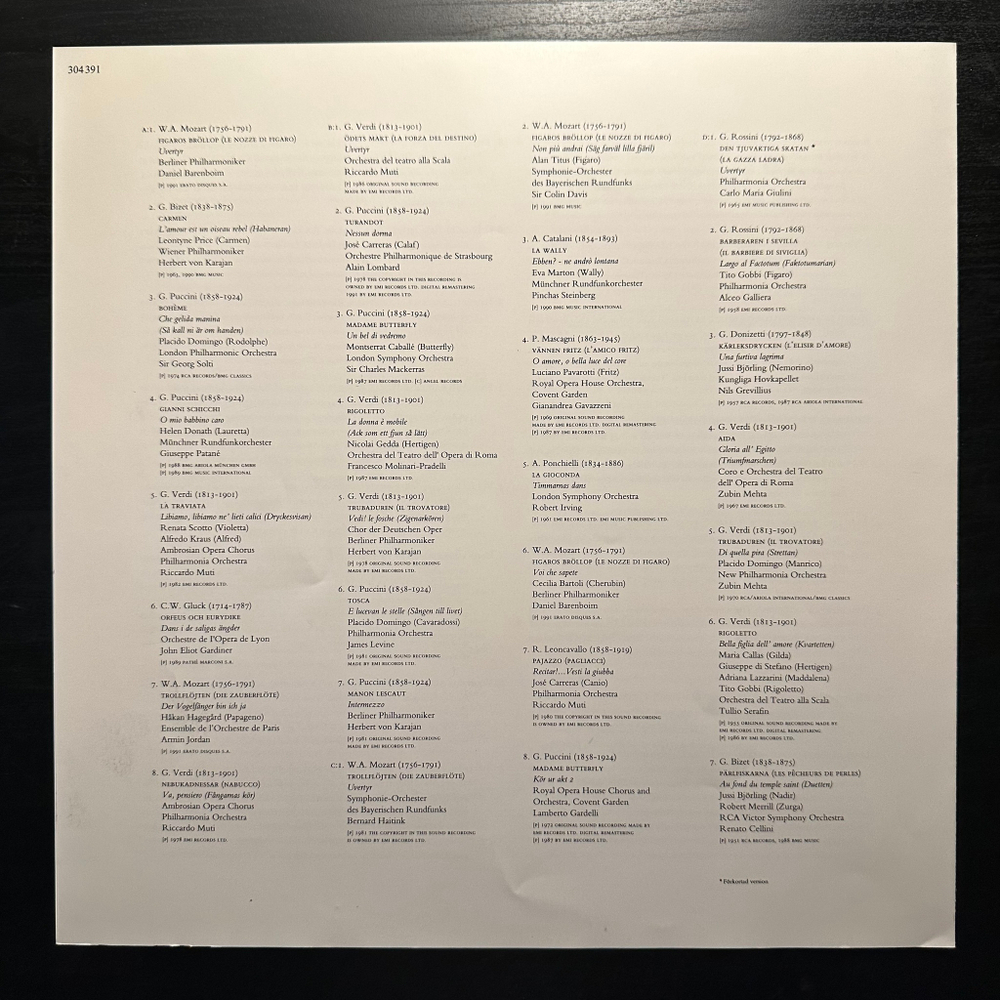 Сборник Welcome To A Night At The Opera 2LP (Англия 1990г.)