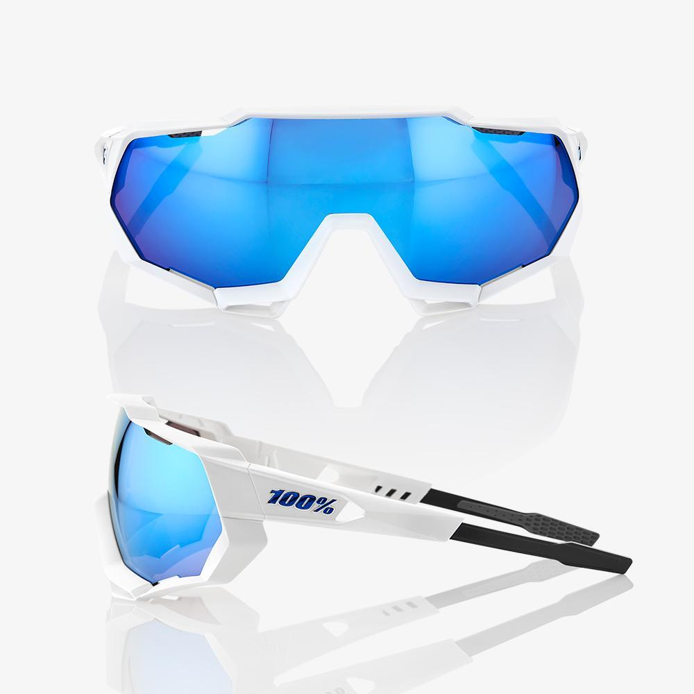 Очки спортивные 100% Speedtrap Matte White / HiPER Blue Multilayer Mirror Lens (61023-000-75)