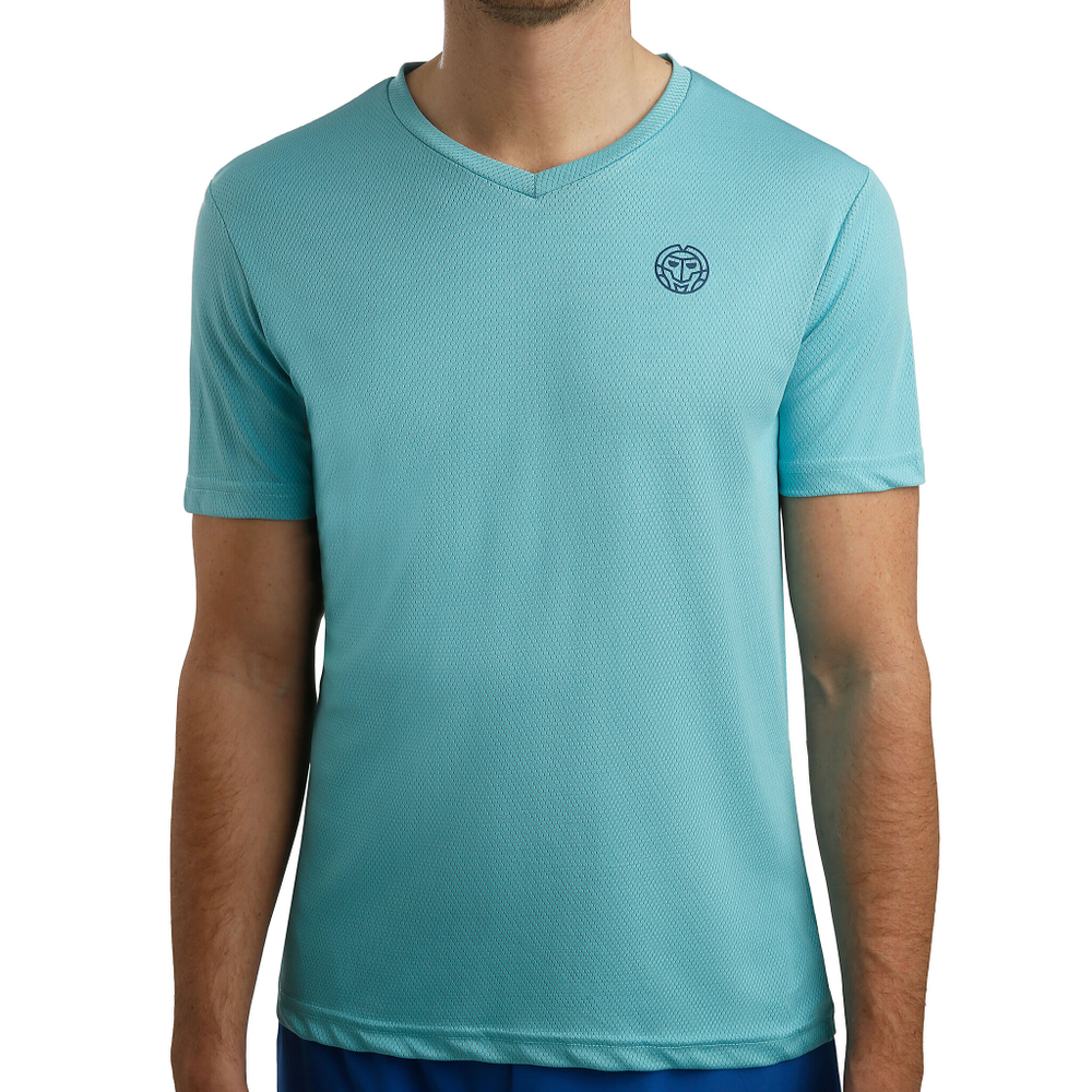 Мужское теннисное поло BIDI BADU Ted Tech T-Shirt Men - Light Blue