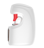 Белый мастурбатор с язычком и возвратно-поступательными движениями (Цвет: белый)