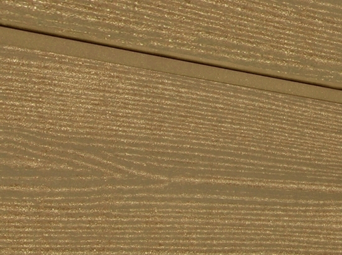 Cайдинг из ДПК SW Cedrus, радиальный распил. Цвет тик.