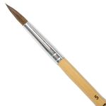 Кисть ПИФАГОР, из ворса пони, круглая, № 5, 200834