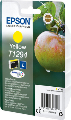 Картридж струйный желтый 1 шт Epson T1294 C13T12944022