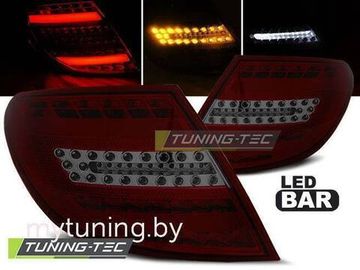 Задние фонари Mercedes C W204 red smoke led bar