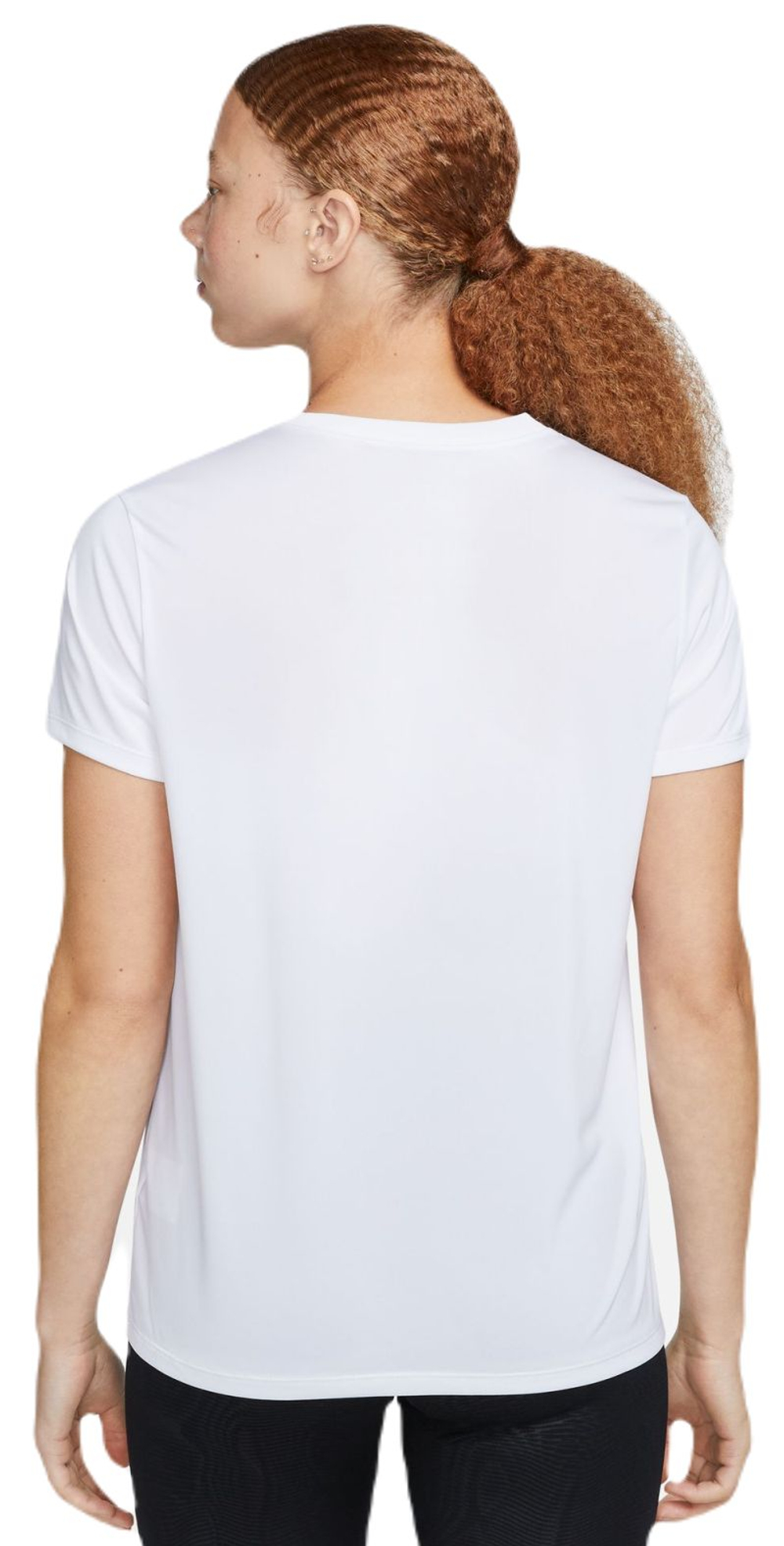 Женская теннисная футболка Nike Dri-Fit - white/black