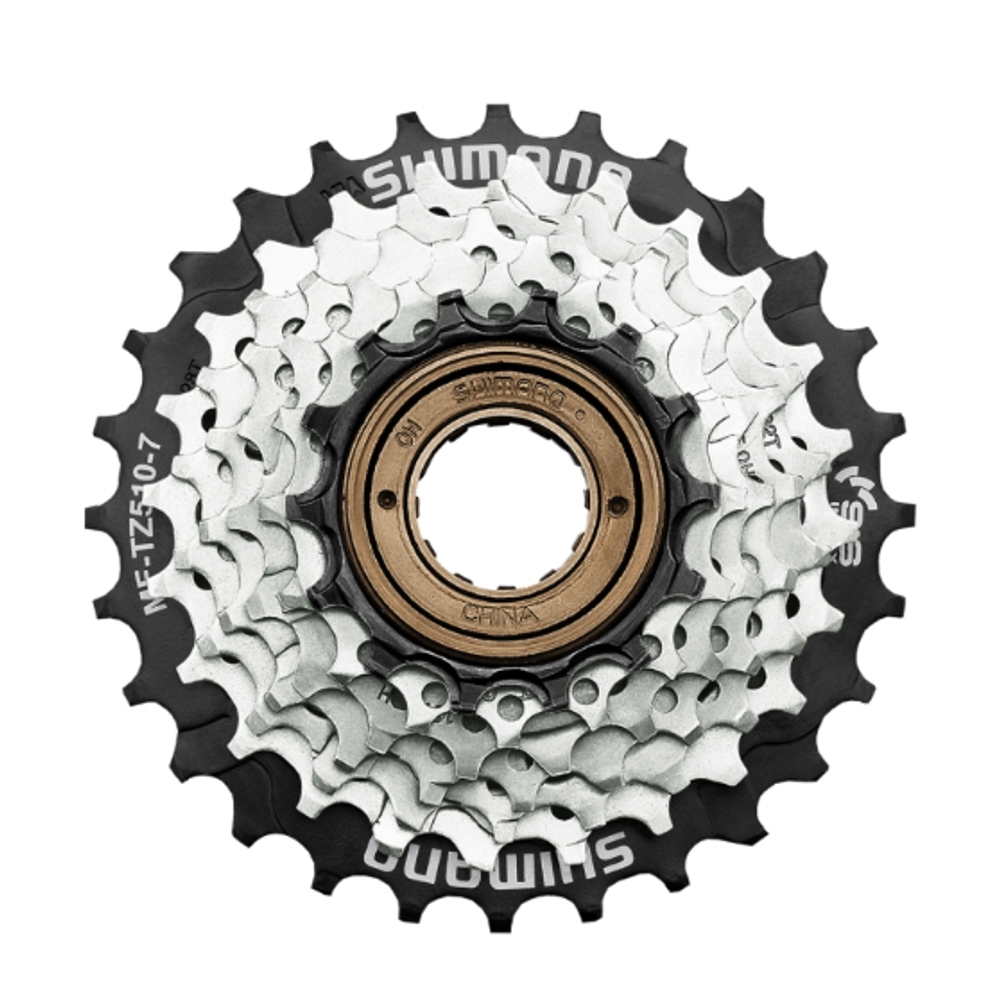 Трещотка Shimano, TZ510, 7ск, 14-28, с защитой, б/уп.AMFTZ5107428CP