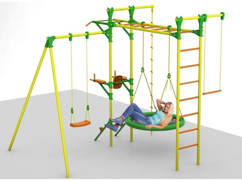 Детский спортивный комплекс с турником и брусьями Outdoor Plus