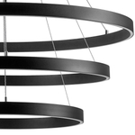 748227 Люстра SATURNO LED 132W 11000LM 70G ЧЕРНЫЙ 3000-6000K