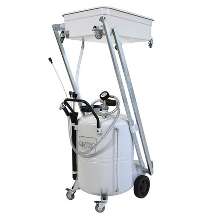 Установка для слива/откачки масла, ёмкость 120 л, подъемная ванна 50 л, набор щупов, GARTEC (Италия)