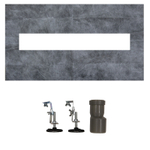 Душевой лоток AZARIO 600 мм, D40(50), металлическая перфорированная решетка, металлический желоб, гидрозатвор (AZT2FT01600)