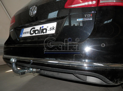 Фаркоп оцинкованный Galia V071C для Volkswagen Passat B6 2005-2010, Passat B7 2010-2015, Passat CC 2012-, Passat Alltrack B7 2012-2015(паспорт и сертификат в комплекте)(без электрики)