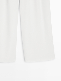 Massimo Dutti Брюки из крепа, белый