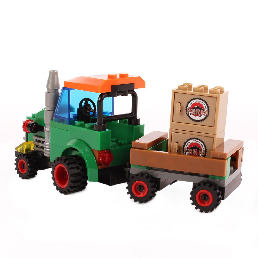 Конструктор блочный Аусини Ферма 103дет., коробка 28401