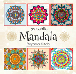 Böyüklər üçün boyama kitabı - 32 səhifə mandala