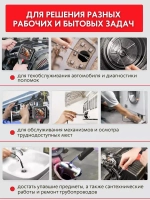 Бытовой камера-эндоскоп 2,4 дюйма IPS экран с водонепроницаемый 8 мм светодиодный объектив