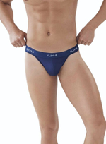 Темно-синие мужские трусы-тонги Venture Thong (Размер: XL) (Цвет: темно-синий)