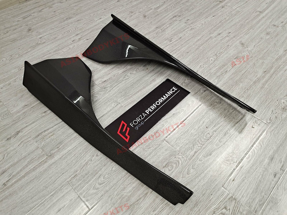 Карбоновые накладки на боковые юбки для McLaren 720S 2017-2023 МакЛарен тюнинг