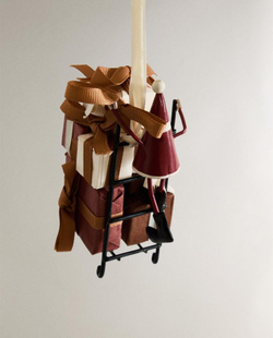 ZARA HOME УКРАШЕНИЯ ДЛЯ РОЖДЕСТВЕНСКОЙ ЁЛКИ "ДЕД МОРОЗ С ПОДАРКАМИ", БЕЛЫЙ/КРАСНЫЙ