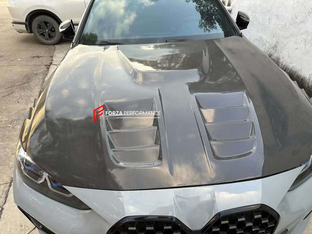 Карбоновые передние крылья с воздуховодами и карбоновый капот для BMW 4 серии G26 БМВ