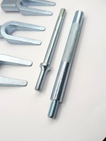 Съемник шаровых опор вилочного типа и рулевых тяг, вилка (5 предметов). Набор вилочных съемников шаровых соединений