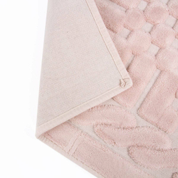 Коврик для ванной 70x120 Arya home Berceste пудра с розовым
