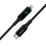 C6-01 USB-C to Lightning zinc alloy digital display braided charging data cable