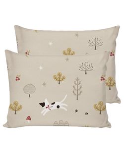 Постельное белье полисатин Simple House "Sitting" 2-спальное Наволочка 50x70 см 2 шт Простынь на резинке 160x200 см Пододеяльник 175x215 см