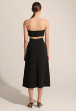 Юбка трапеция с разрезом