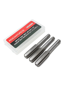 Метчик M12x1,75 (3шт), в пластиковом футляре RockForce##Rock FORCE RF-TAP12x1,75