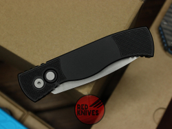 Нож Pro-Tech TR2 - черная рукоять, серый клинок