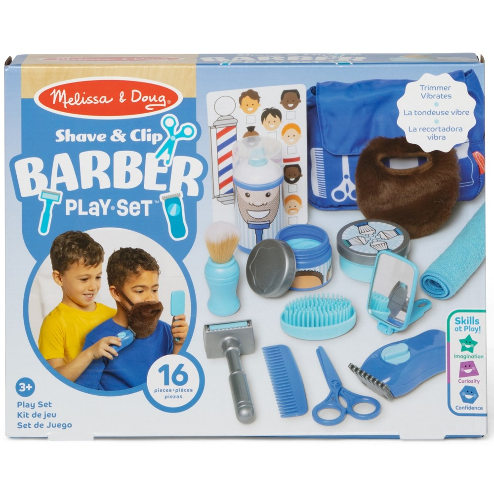 Spin Master 6074900 — Игровой набор парикмахера Melissa & Doug Barber с аксессуарами — фото 1