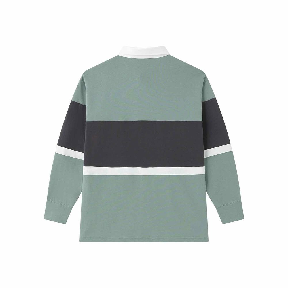 Лонгслив Ymkashix Rugby темно-оливковый/серый