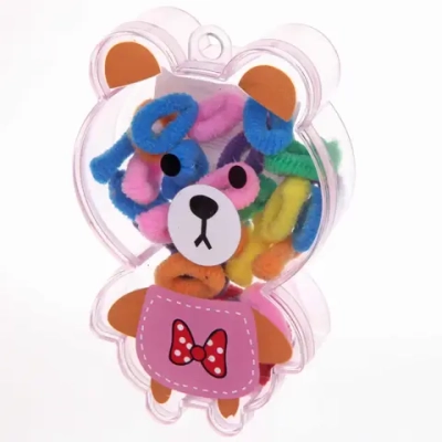 Резинка для волос 35шт «Loyal friend - Мишка», 11*7*2,8см (пакет с подвесом)