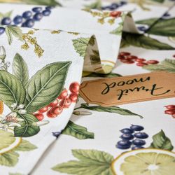 НАБОР ПОЛОТЕНЕЦ ИЗ 2-Х ШТ "FRUIT BASKET",40Х60СМ 100% ХЛОПОК,БЕЛЫЙ,ТВИЛ