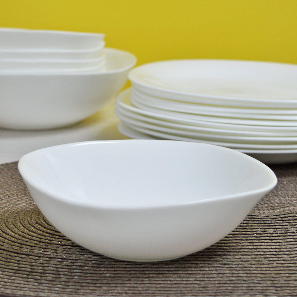 Столовый набор 19 предметов "WHITE" квадрат (99210)