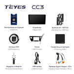 Teyes CC3 10,2" для Toyota Corolla, Auris 2017-2018