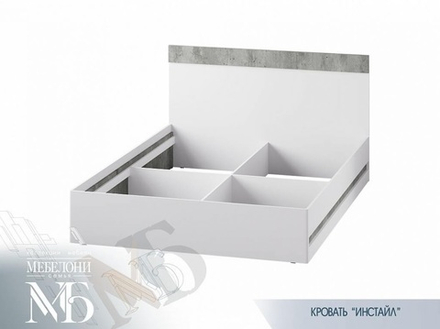 Инстайл (BTS) Кровать двухместная (каркас) 1600мм