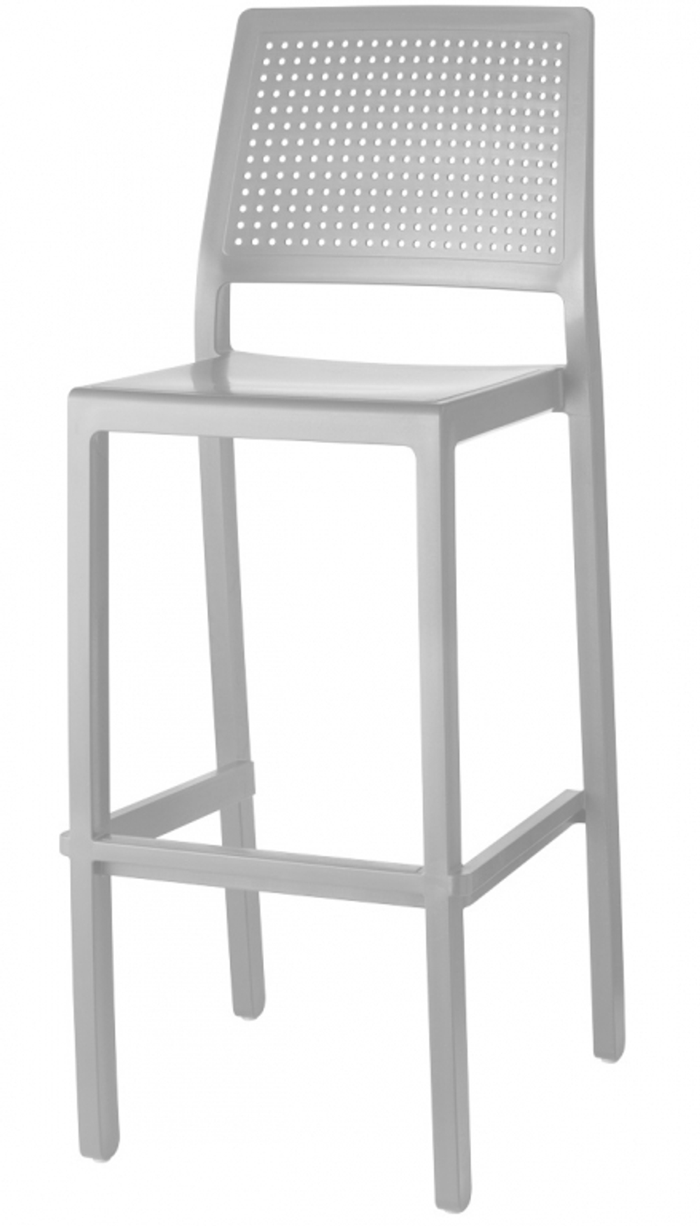 Стул барный пластиковый Scab Design Emi, светло-серый