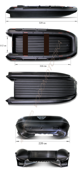 Надувной катамаран Флагман 520К (пиксельный камуфляж)