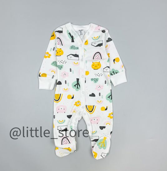 Слип хлопковый "Домик в лесу" молочный