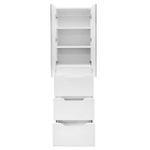 Пенал напольный Azario KANTRI 50/3 500х35х1900, белый глянец (CS00097266)(CS00097265)