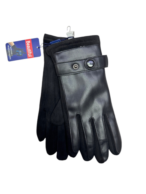 Перчатки. Мужские. Материал верха: Эко кожа. Замша. Подклад: Плюш-флис. Сенсорные. 12 шт в упаковке.
