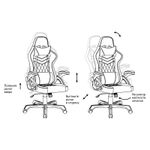 Кресло игровое Helmi HL-S11 "Chess", экокожа черная/белая