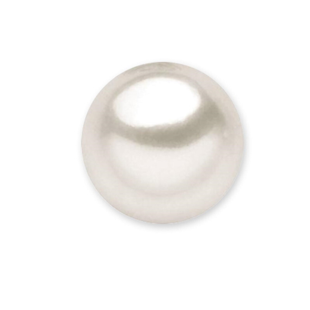 Серьги из медицинской стали White Pearl Swarovsky Biojoux BJT972