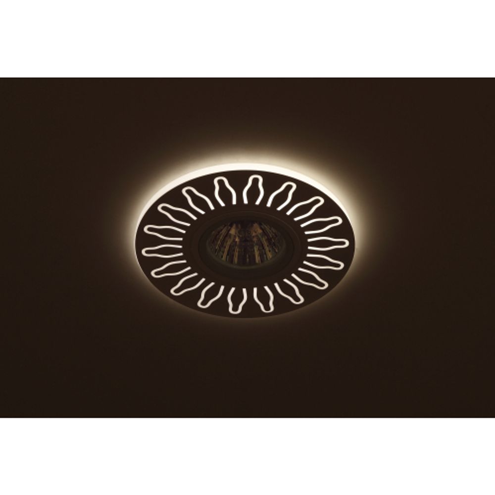 DK LD31 WH Светильник ЭРА декор cо светодиодной подсветкой MR16, 220V, max 11W, белый | Встраиваемые LED светильники