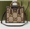 Маленькая сумка-тоут Gucci Diana Jumbo Gg