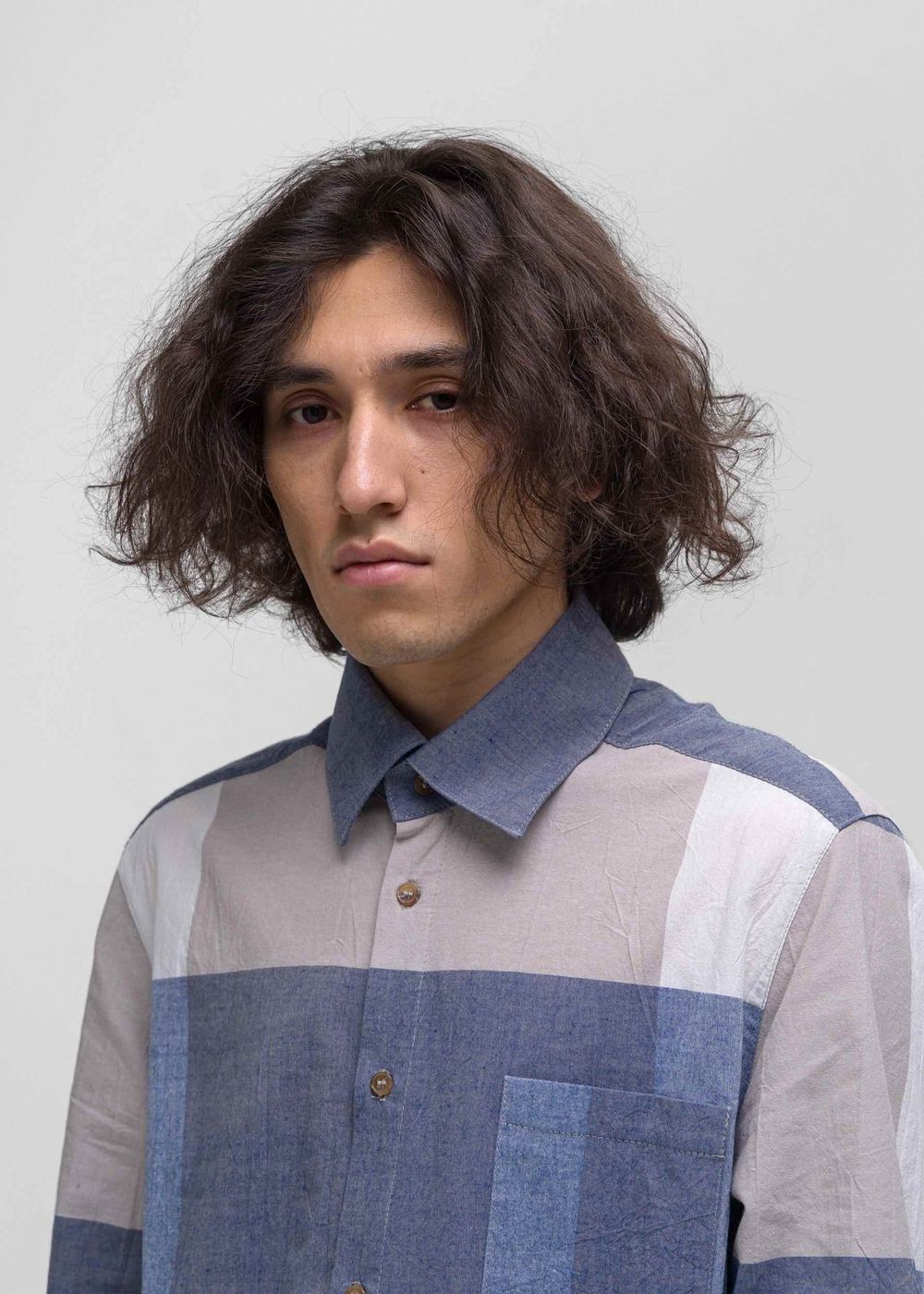 Рубашка FOS Синяя Клетка