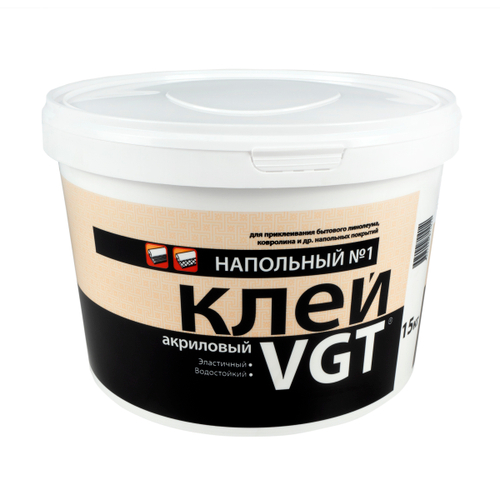 Клей акриловый напольный №1 "Эконом" 15кг (ВГТ)