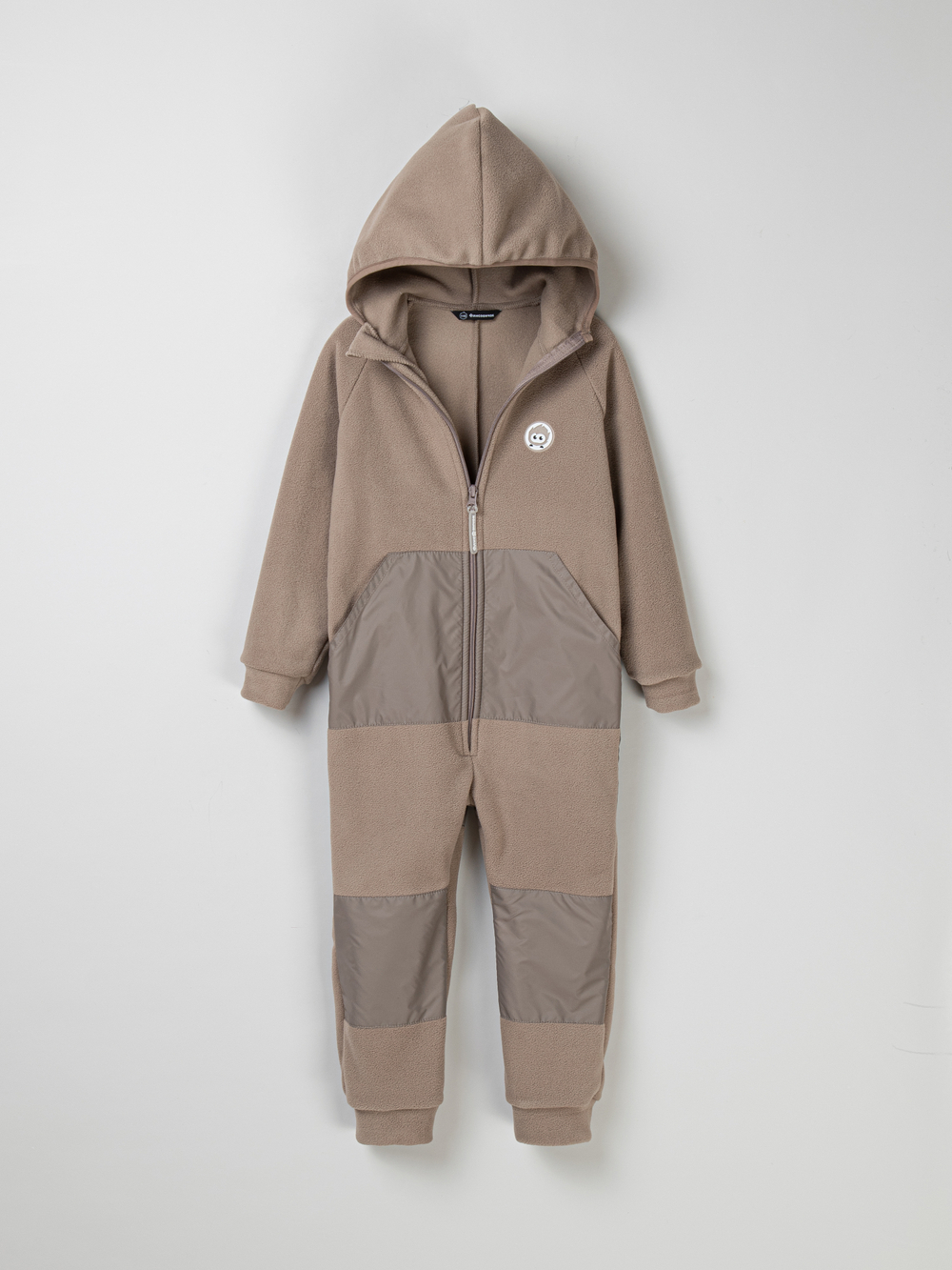 Комбинезон флисовый со вставками "Кофейный"