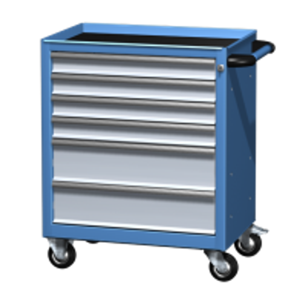 Тележка инструментальная 6 ящиков 02.006R Ferrum